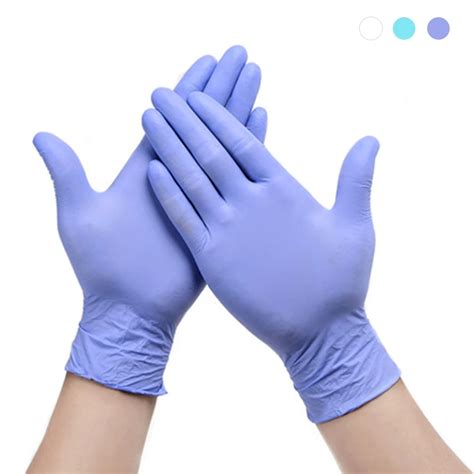 5 Pair Disposable Household Cleaning Gloves Laboratory Glove Rubber Latex Nitrile Barber Food ...