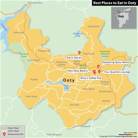 Where Is Ooty Located In India Map - Map of world