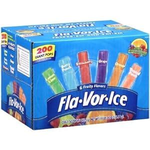 Amazon.com : Fla-vor-ice Freeze Pops, Assorted Flavors (1.5oz 200 Pops ...