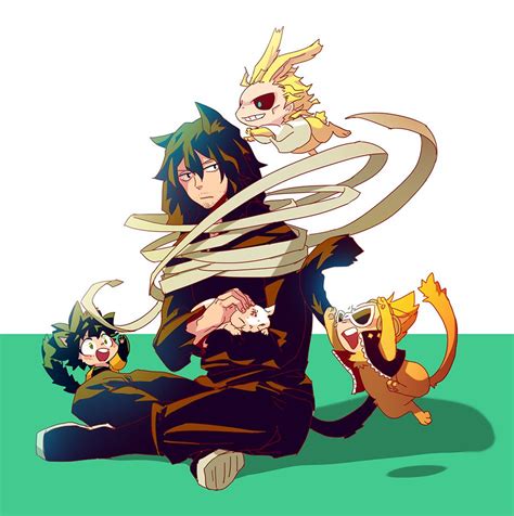 Boku no Hero Academia || Izuku Midoriya, Aizawa Shouta, Toshinori/All Might, Hizashi Yamada ...