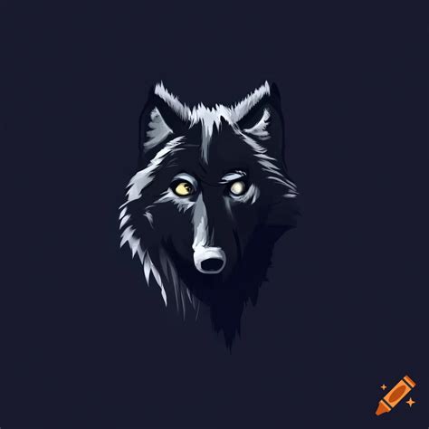 Black wolf logo