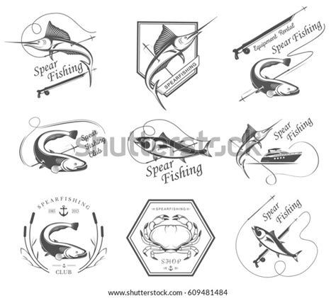 Big Set Logos Badges Stickers Prints Stock Illustration 609481484 ...