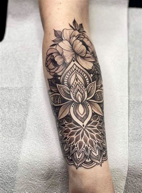 Mandala Forearm Tattoo Girl