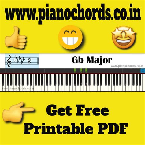 Gb Major Piano Chord | Piano chords, Piano, Piano lessons