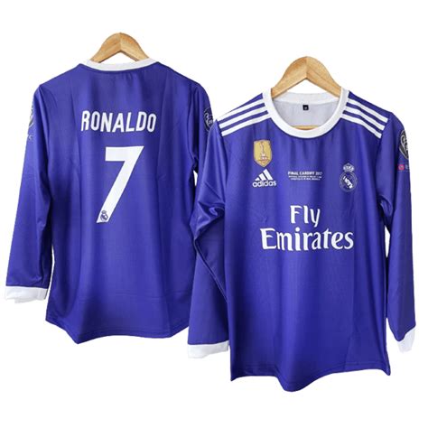 Real madrid CR7 2016-17 Purple Full sleeve Jersey | Retro Collection ...