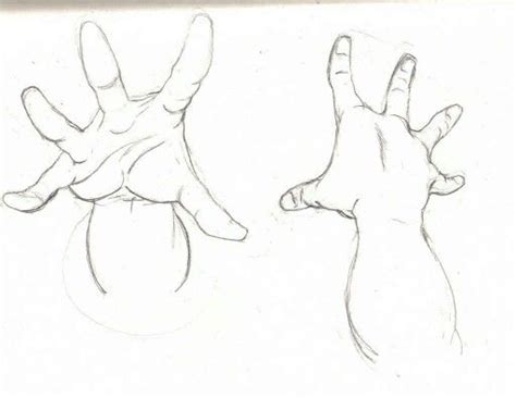 Hands Reaching Up Drawing