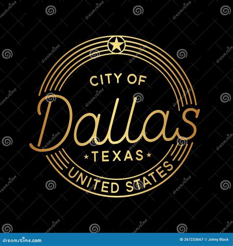 City of Dallas Vector Design Template. Dallas Texas Logotype. Vector and Illustration. Stock ...