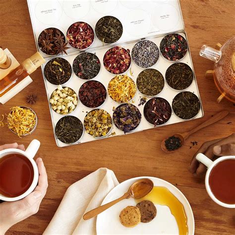 Create your own green tea blend with this collection of natural teas and herbs. | Tea kit ...