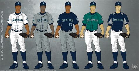 Seattle Mariners 2012 Uniforms by JayJaxon on DeviantArt