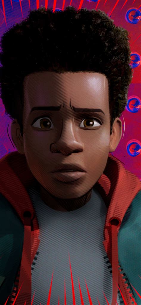 1242x2688 Resolution Miles Morales In Spider Man Into The Spider Verse Iphone XS MAX Wallpaper ...