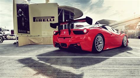 Ferrari 458 Italia GT3 Red Back wallpaper | 1920x1080 | #16733