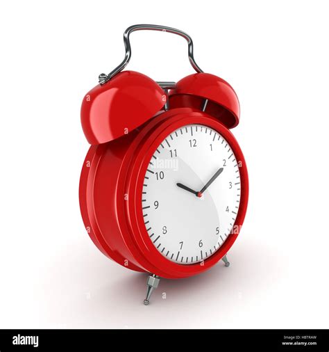 Red alarm clock Stock Photo - Alamy