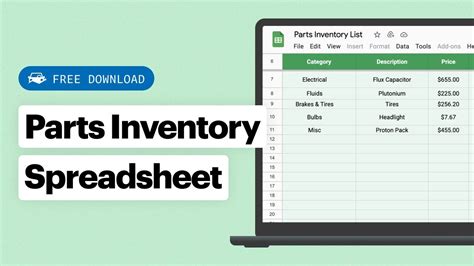 Spare Parts List Template Excel - Infoupdate.org