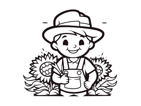 Beautiful Harvest Coloring Page - Coloring Page