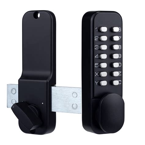 Stainless Steel 100% Mechanical Keyless Entry Door Lock with Keypads ...