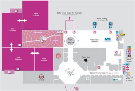 The Carrousel du Louvre map - Map of The Carrousel du Louvre (France)