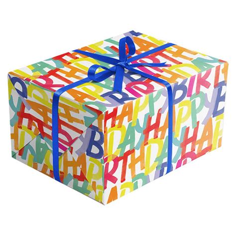 The Packaging Source | Wholesale Gift Wrap | Rainbow Birthday Gift Wrap ...