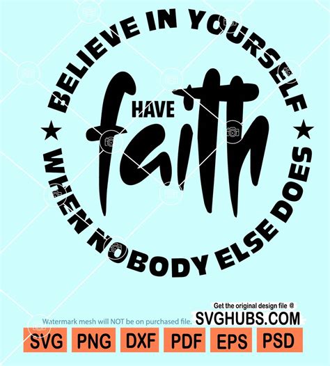 Have faith svg, faith svg, inspirational svg, religious svg, believe in ...