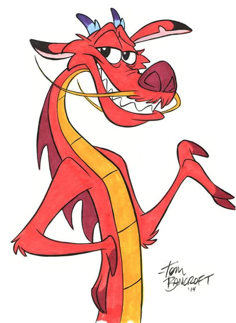 MUSHU IN COLOR by tombancroft on DeviantArt Disney Character Drawings, Disney Drawings Sketches ...