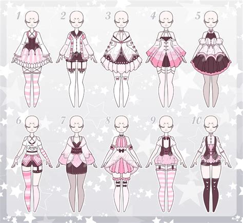 Outfit Adoptable Batch 69 - Closed by minty-mango on DeviantArt ...