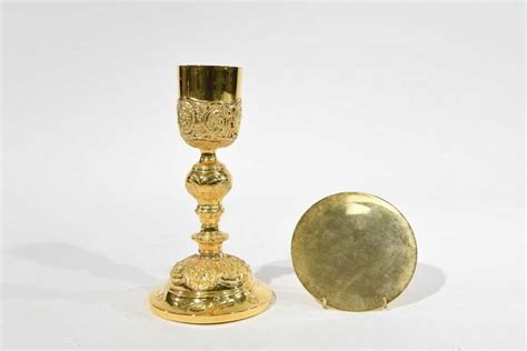 CATHOLIC EUCHARIST CHALICE AND PATEN