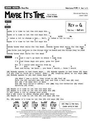 "Maybe It's Time" Sheet Music - 7 Arrangements Available Instantly ...