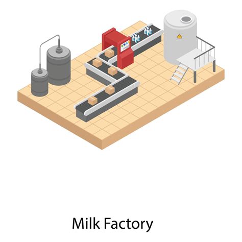 Milk Factory Elements 2730244 Vector Art at Vecteezy