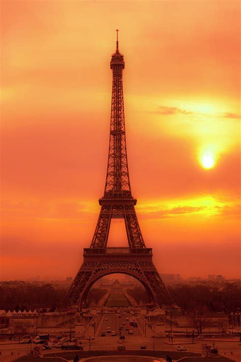 Eiffel Tower At Sunset, Paris Photograph by Stuart Dee - Fine Art America