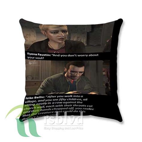 Gta 4 Niko Bellic Quotes Custom Pillow Case Cover – Let the colors inspire you!