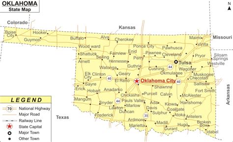 Oklahoma City Oklahoma Map