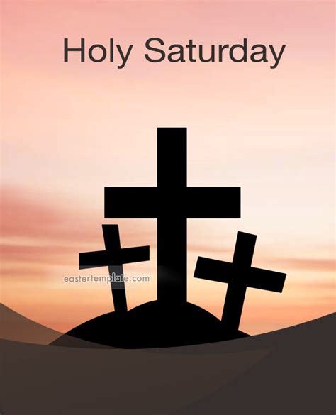 Holy Saturday image - Easter Template