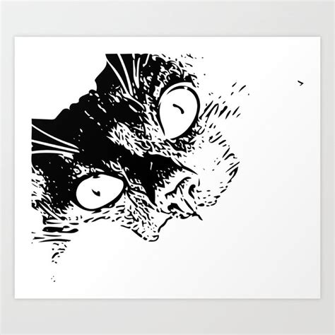 Bat Cat Art Print by Karen McLendon | Society6