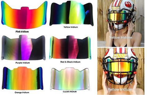 American Flag Football Helmet Visor