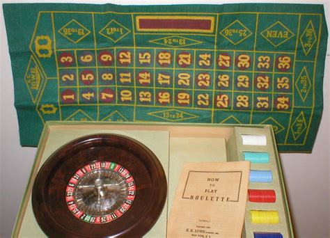 Roulette Game E.S.Lowe 1941 Board Game Roulette by vintagegifts