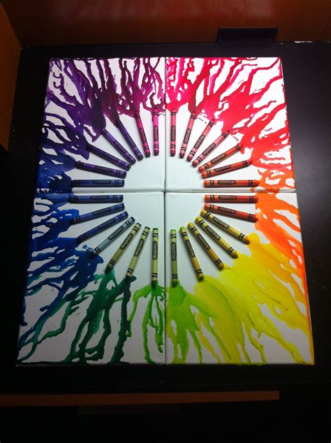 Megan Bishop Original: Crayon Color Wheel (4) | Color wheel art ...