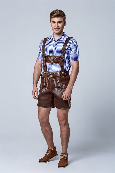 PU Leather Bavarian Guy Costume - Oktoberfest Costume - Holidays Costume - Themes |Costumes-AU