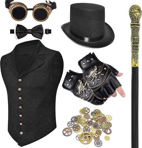 Steampunk Costume Accessories For Men Gothic Victorian Vest, Steam Punk ...