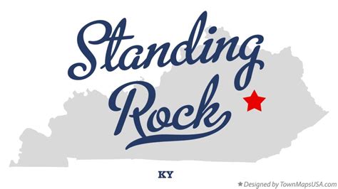 Map of Standing Rock, KY, Kentucky