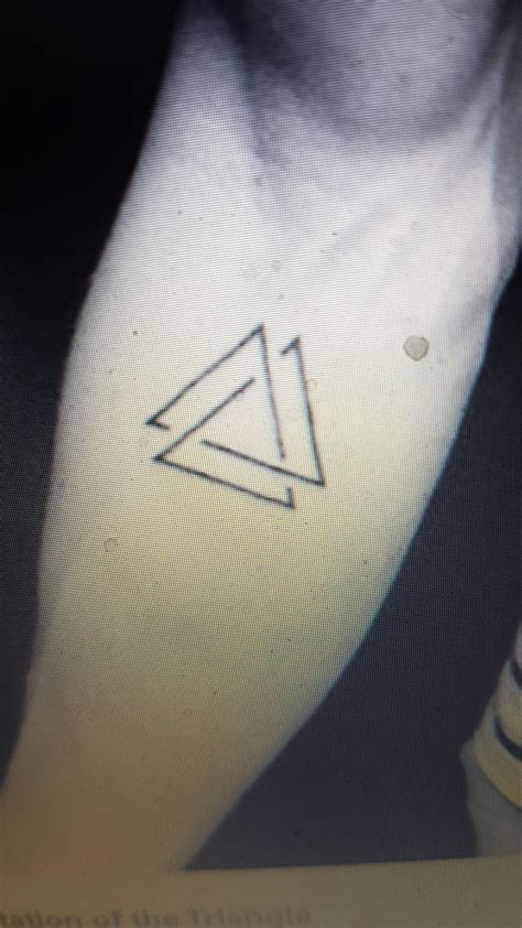 Any interesting takes on simple triangle tattoos?I have been wanting to get one for a while but ...