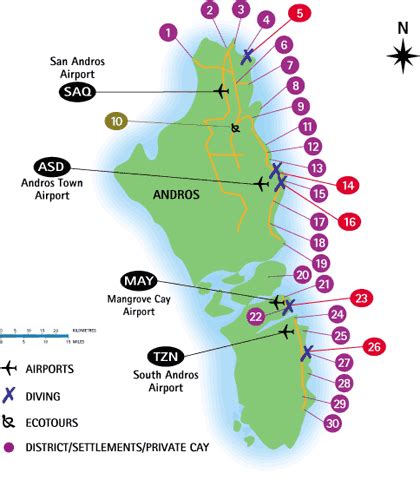 Andros Island Bahamas Map - Arleen Natalina