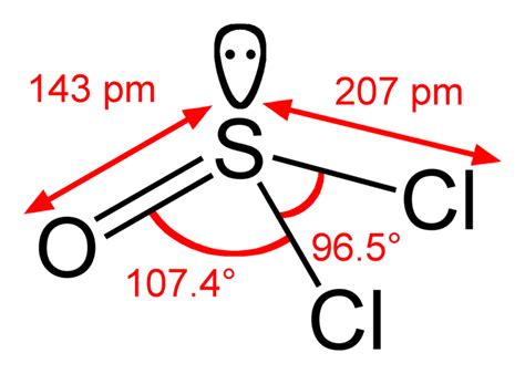 SOCl2 lewis structure, Molecular geometry, Polar or non polar, Bond angle