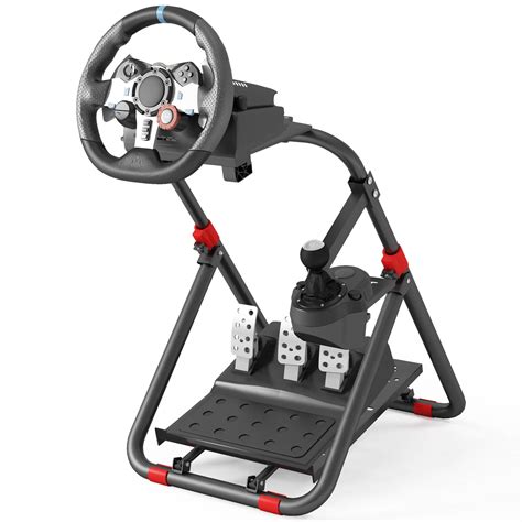 DIWANGUS Racing Wheel Stand Foldable Steering Wheel Stand with Collapsible Tilt-Adjustable ...