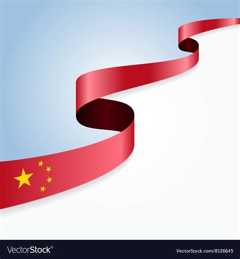 Chinese flag background Royalty Free Vector Image