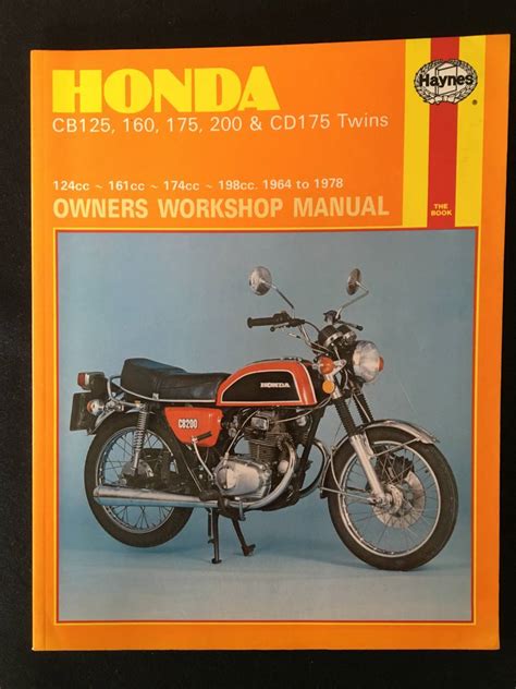 HAYNES HONDA CB125 CB160 CB175 CB200 CD175 TWINS WORKSHOP MANUAL(CB)｜売買されたオークション情報、yahooの商品情報を ...