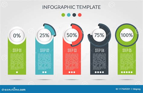 Chart Template in Modern Style. for Infographic and Presentation. Percentage Infographic ...