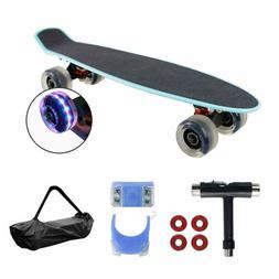 Geelife 22" Complete Mini Cruiser Skateboard-Beginners Youths Teens