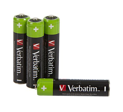 AAA Premium Rechargeable Batteries HR03 | Batteries | Verbatim Online Shop