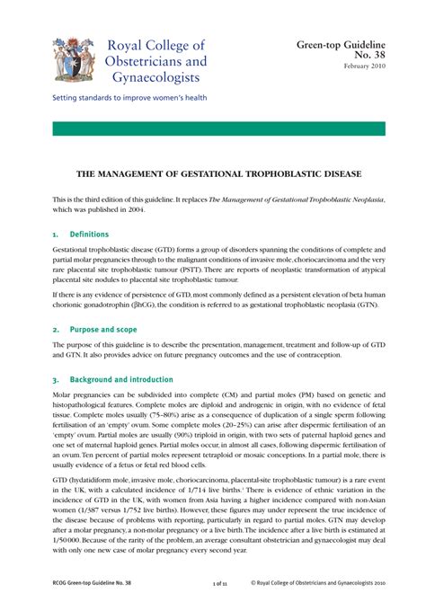 (PDF) Diagnosis, classification and treatment of gestational trophoblastic neoplasia