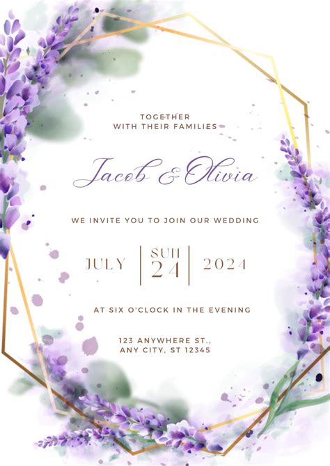 Invitations Invitations & Announcements DIY invitation printable Edit in Canva then download ...