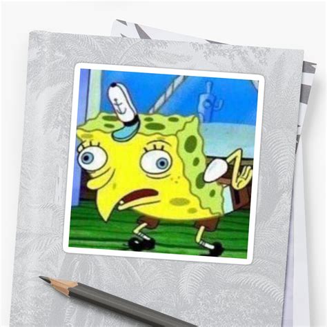 "Mocking Spongebob Meme" Sticker by memekween | Redbubble